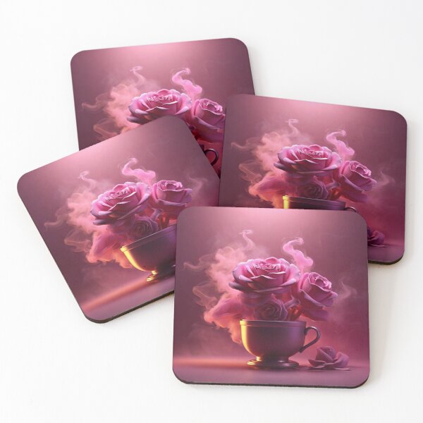 Item preview, Good Morning in rose smoke neon background designed and sold by MD Rauful Al Amin.