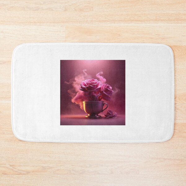 Item preview, Good Morning in rose smoke neon background designed and sold by MD Rauful Al Amin.