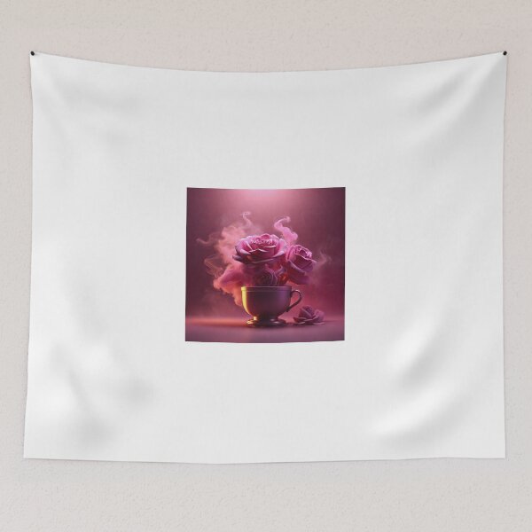 Item preview, Good Morning in rose smoke neon background designed and sold by MD Rauful Al Amin.