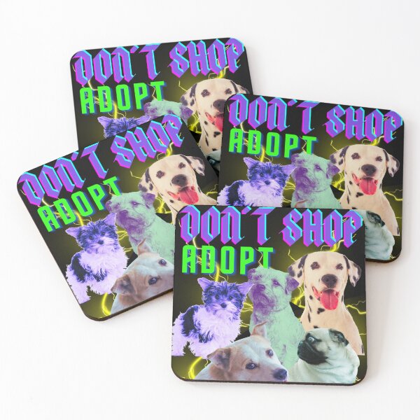 Item preview, 90 Bootleg Dogs Adopt Don't shop designed and sold by CyberArtistOne.