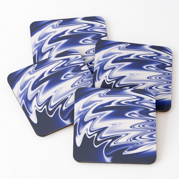 Item preview, Blue, Black and White liquid Gradient designed and sold by Pattrenonly.