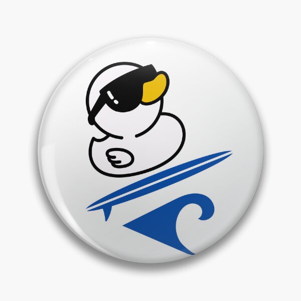 Item preview, Cool Duck Surfing ocean Waves designed and sold by Reelyfishing.