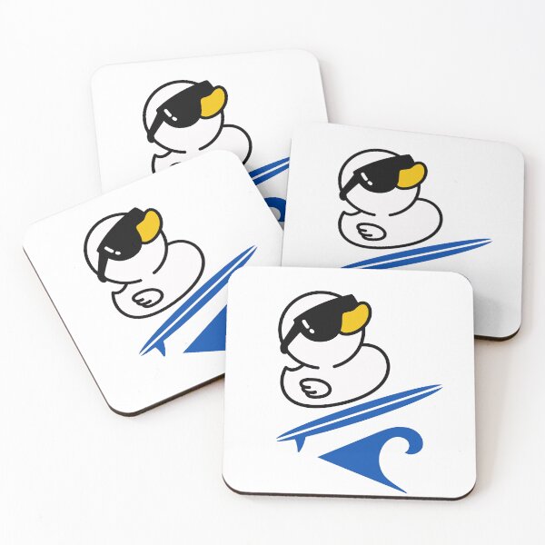Item preview, Cool Duck Surfing ocean Waves designed and sold by Reelyfishing.