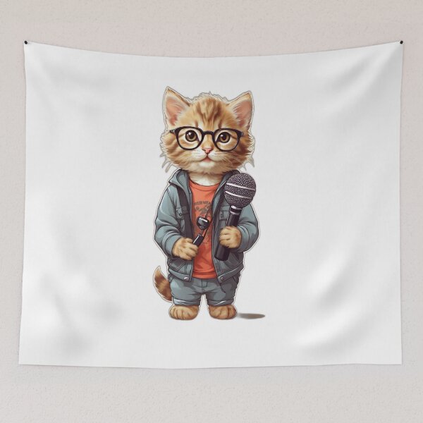 Item preview, Whiskered Interviewer: Adorable Kitten Edition designed and sold by artistmagicshop.
