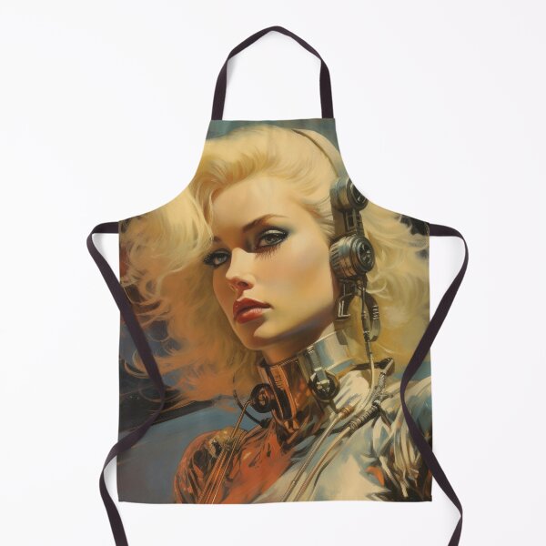 Item preview, sexy woman, scifi, retro astronaut designed and sold by Mauswohn.