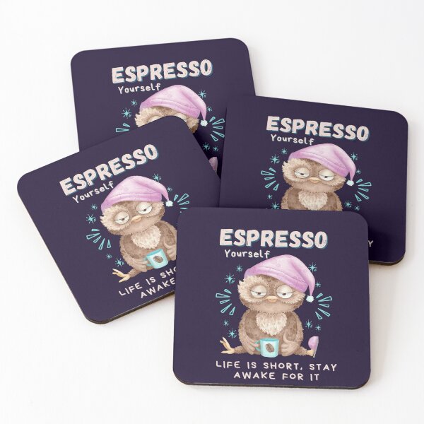 Item preview, "Espresso Yourself: Life is Short, Stay Awake for It" designed and sold by TrendingCloth99.