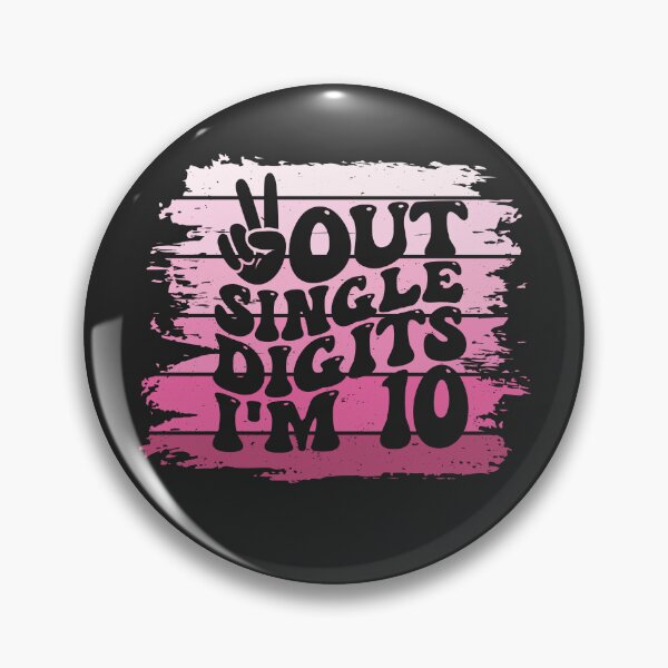 Item preview, Peace Out Single Digits I'm 10 Year Old 10th Birthday Girl designed and sold by stylesip.