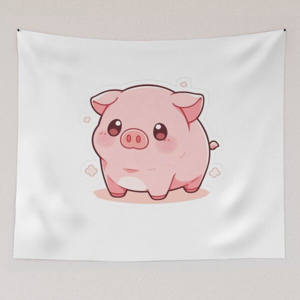 Item preview, Fat Nugget - Cute Kawaii Pink Baby Pig - Alastorn Hazbin Hotel designed and sold by Hageeer.