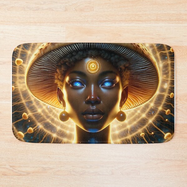Item preview, Golden Teacher Goddess With Mushroom Consciousness designed and sold by Golden-Teacher.