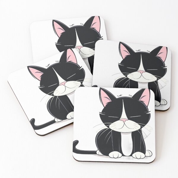 Item preview, Cute Tuxedo Cat: Bicolor Charm designed and sold by pickaxflapper0p.