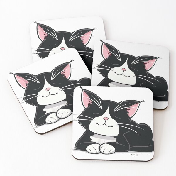 Item preview, Cute Tuxedo Cat: Bicolor Charm designed and sold by pickaxflapper0p.