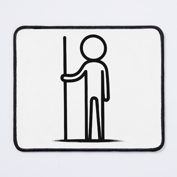 Item preview, Stickman Leader - black designed and sold by FossilizedPixel.