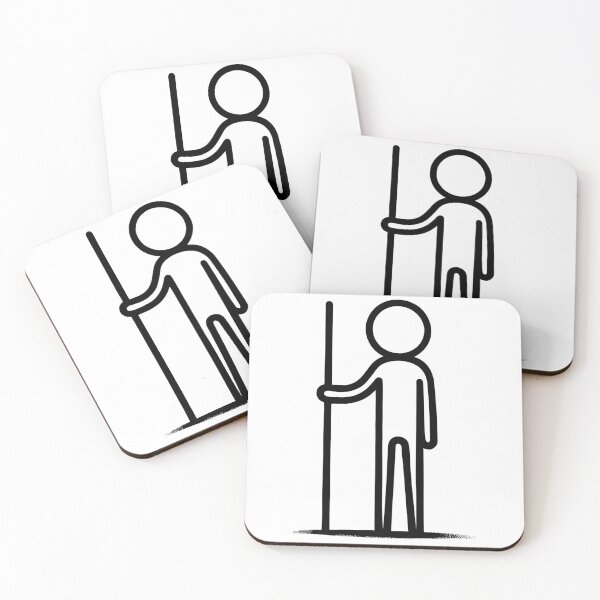 Item preview, Stickman Leader - black designed and sold by FossilizedPixel.