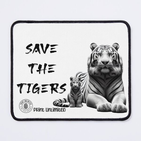 Item preview, Save the Tigers Print Unlimited designed and sold by Sheila Baquero.