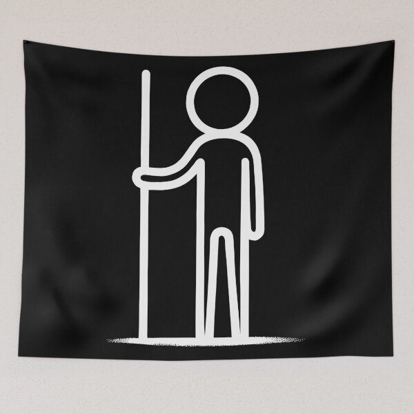 Item preview, Stickman Leader - white designed and sold by FossilizedPixel.