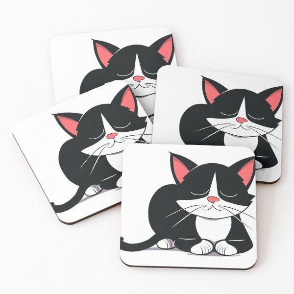 Item preview, Cute Tuxedo Cat: Bicolor Charm designed and sold by pickaxflapper0p.