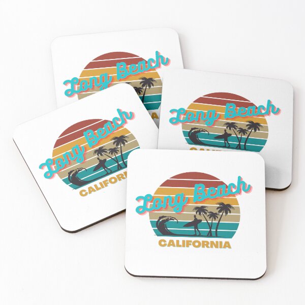 Item preview, Long Beach California Retro Vintage Sunset designed and sold by adriana-holmes.
