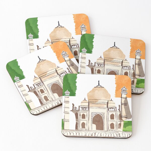 Item preview, Taj Mahal with Indian flag Background designed and sold by omg-designs.