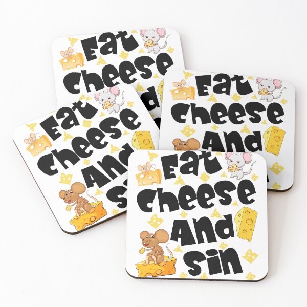Item preview, Eat Cheese And Sin designed and sold by dooddles.