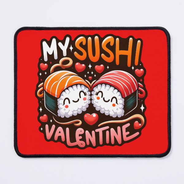 Item preview, Sushi Is My Valentine, typography designed and sold by maxmaj.