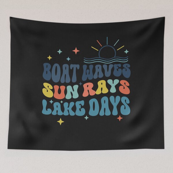 Item preview, Boat Waves Sun Rays Ain't Nothing Like Lake Days designed and sold by Pitchou07.