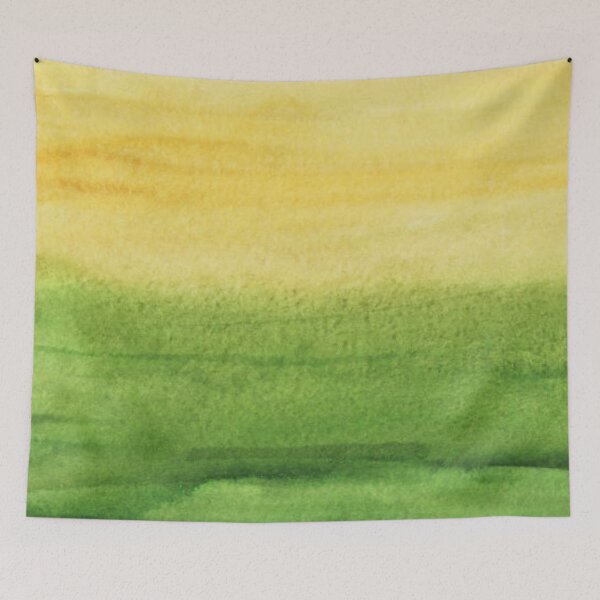 Item preview, Watercolor green and yellow background painting. Abstract watercolour texture. designed and sold by MTShoppingLine.