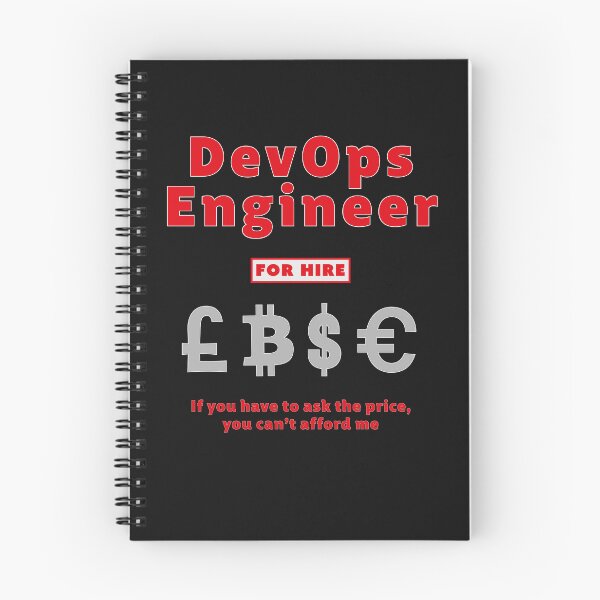 Item preview, DevOps Engineer for Hire - Red designed and sold by Incognito Design.