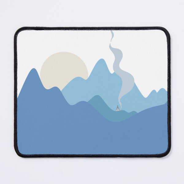Item preview, Cold blue mountain camping designed and sold by Eviidesigns.