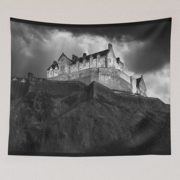 Item preview, Edinburgh Castle BW designed and sold by Alisonchambers2.