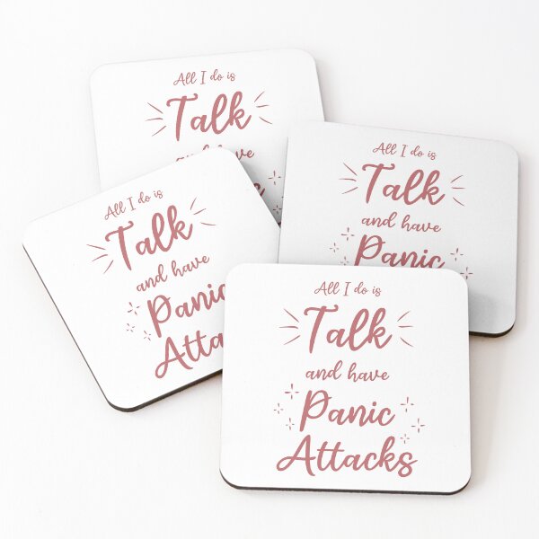 Item preview, All I do is talk and have panic attacks (pink version) designed and sold by RoxanedArt.