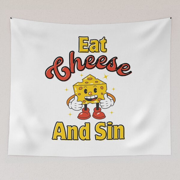 Item preview, Eat Cheese And Sin designed and sold by dooddles.