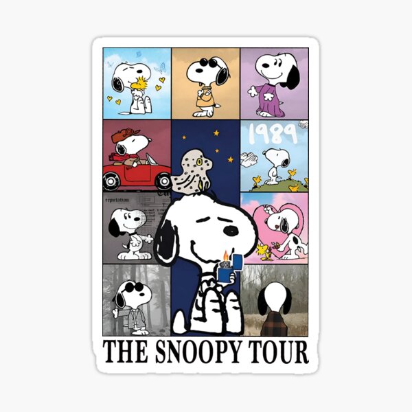 Peanuts Snoopy Love' Sticker