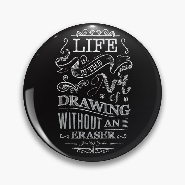 Item preview, Life Is The Not of Drawing Without an Eraser Typographic design designed and sold by DigitalGraphic1.