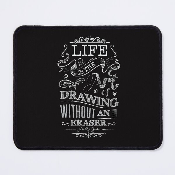 Item preview, Life Is The Not of Drawing Without an Eraser Typographic design designed and sold by DigitalGraphic1.
