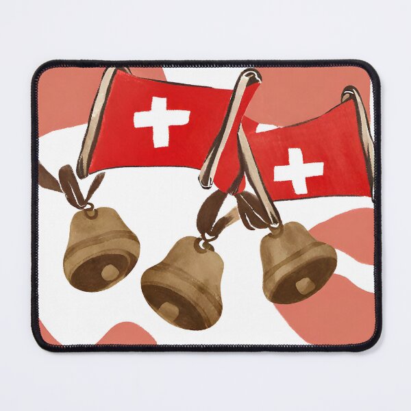 Item preview, Switzerland Flag and Swiss cowbells designed and sold by omg-designs.