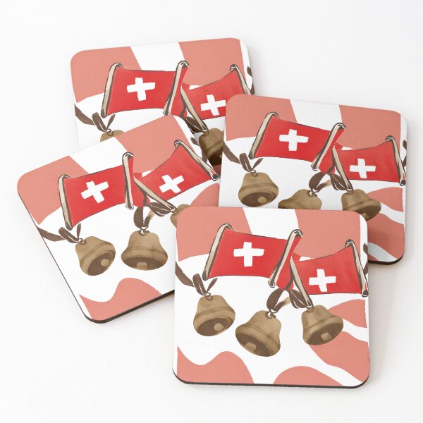 Item preview, Switzerland Flag and Swiss cowbells designed and sold by omg-designs.