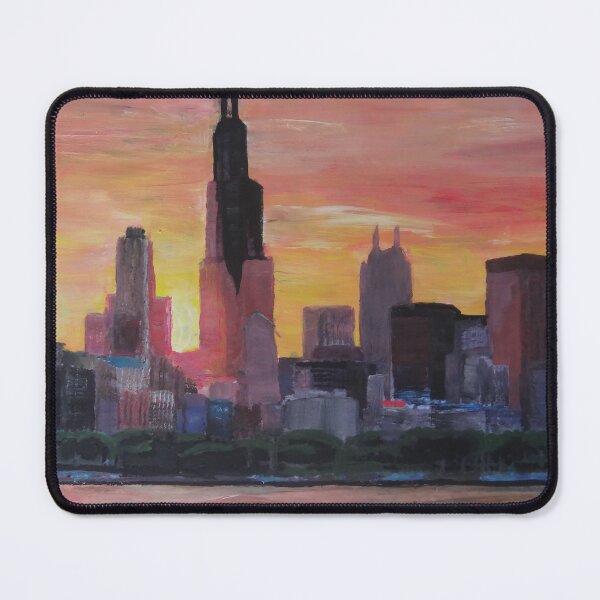 Item preview, Chicago Skyline At Sunset designed and sold by artshop77.