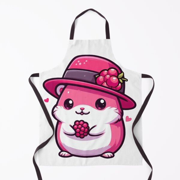 Item preview, Cute Pink Hamster Raspberry with Hat designed and sold by Delidream.