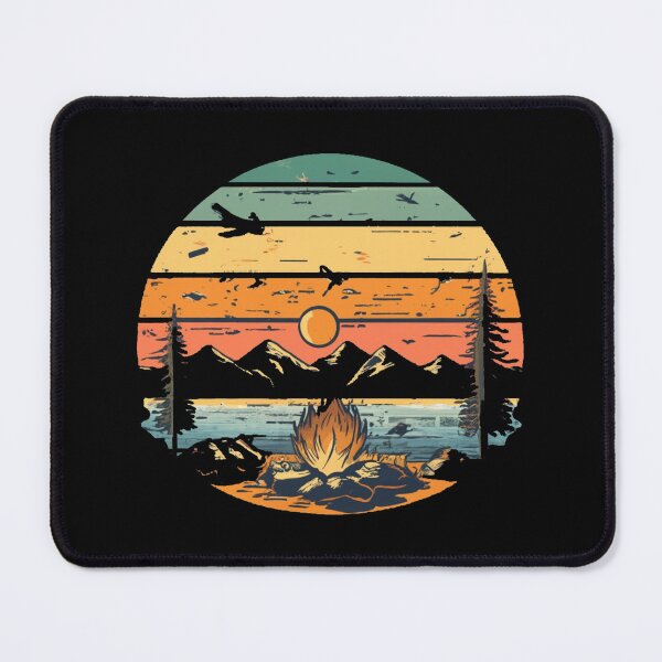 Item preview, A colors sunset and camp fire designed and sold by desinganddecor.