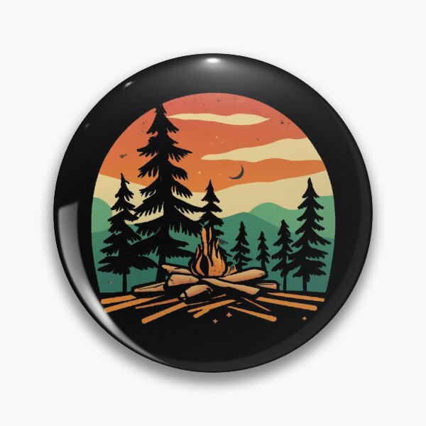Item preview, A colors sunset and camp fire designed and sold by desinganddecor.