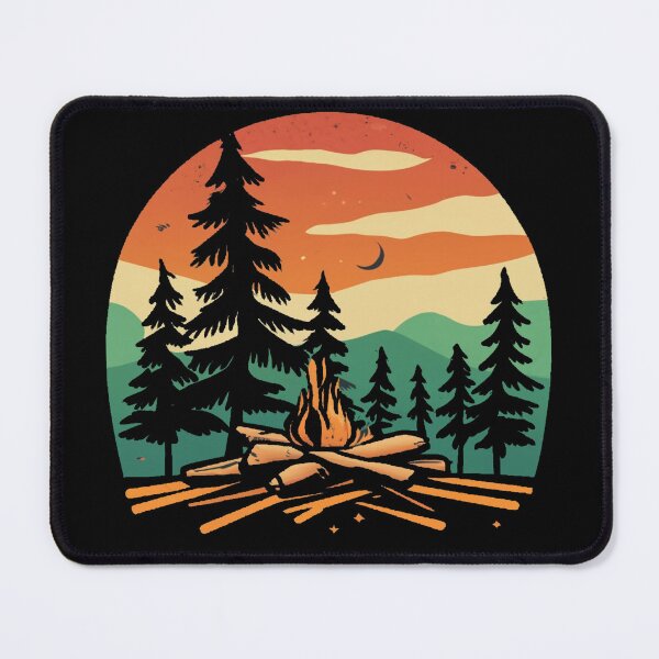 Item preview, A colors sunset and camp fire designed and sold by desinganddecor.