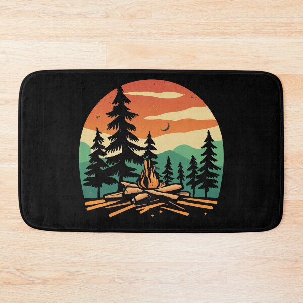 Item preview, A colors sunset and camp fire designed and sold by desinganddecor.