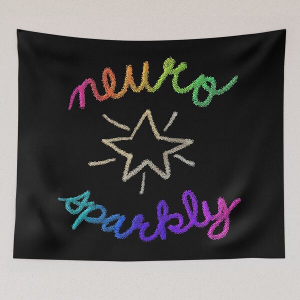 Item preview, Neuro Sparkly (Faux Glitter with Star) designed and sold by JillPillDesign.