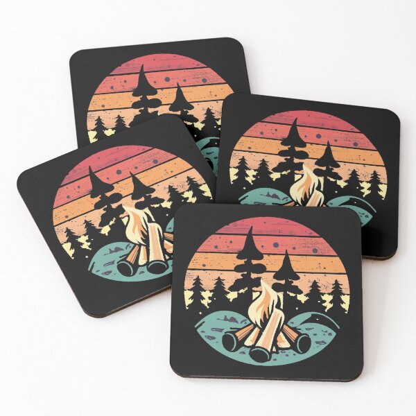 Item preview, A colors sunset and camp fire designed and sold by desinganddecor.