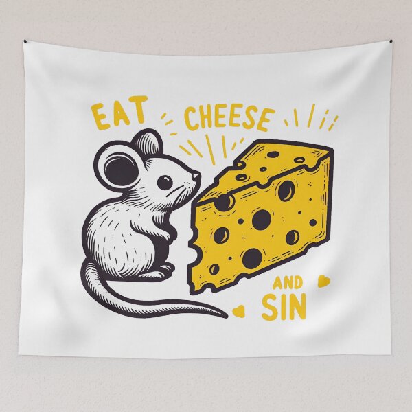 Item preview, Eat Cheese And Sin designed and sold by tee snap.