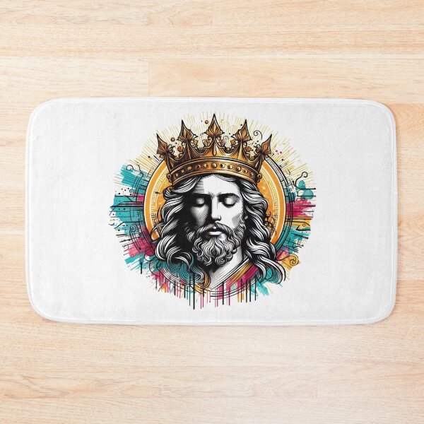 Item preview,  "the image of 'Wearing a crown, shining, seated on the throne, Jesus.' Please translate this into English." designed and sold by PaintMeWorld.