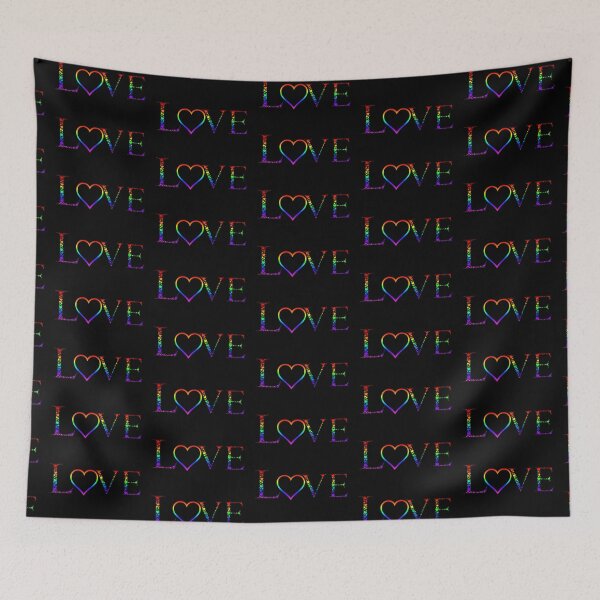Item preview, Love rainbow hearts designed and sold by Pandaerable.