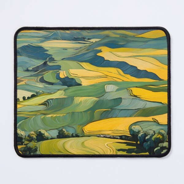Item preview, Abstraction agricultural area and green wavy fields designed and sold by enhan.