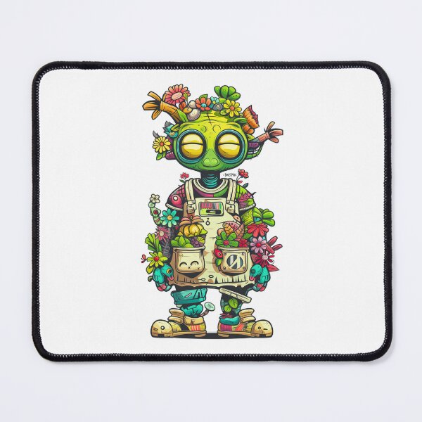 Item preview, Floral Alien: Botanical Extraterrestrial Character Art Print designed and sold by Moisky Patterns.