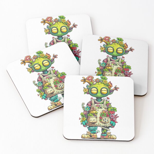 Item preview, Floral Alien: Botanical Extraterrestrial Character Art Print designed and sold by Moisky Patterns.